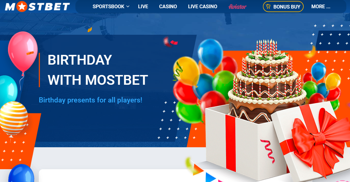 Promotion "Birthday with Mostbet"